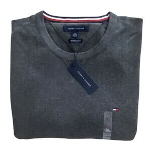 Tommy Hilfiger Sweater Men's XL Crew Neck Premium Cotton Long Sleeve NEW